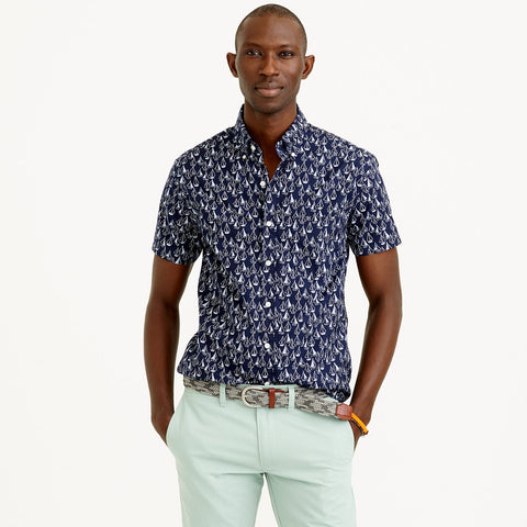 Secret Wash Short-Sleeve Shirt in Harbor Print