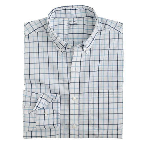 Lightweight Secret Wash Shirt in Southern Sky Tattersall