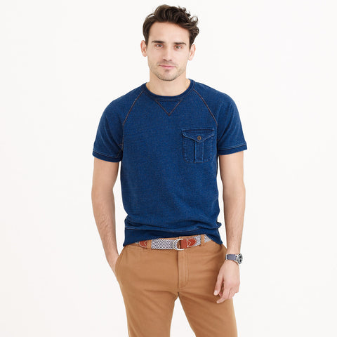 Wallace & Barnes Short-Sleeve Indigo Sweatshirt